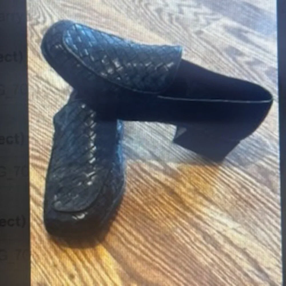 Jeffrey Campbell Woven Leather Loafers Size 8.5 - Picture 2 of 3